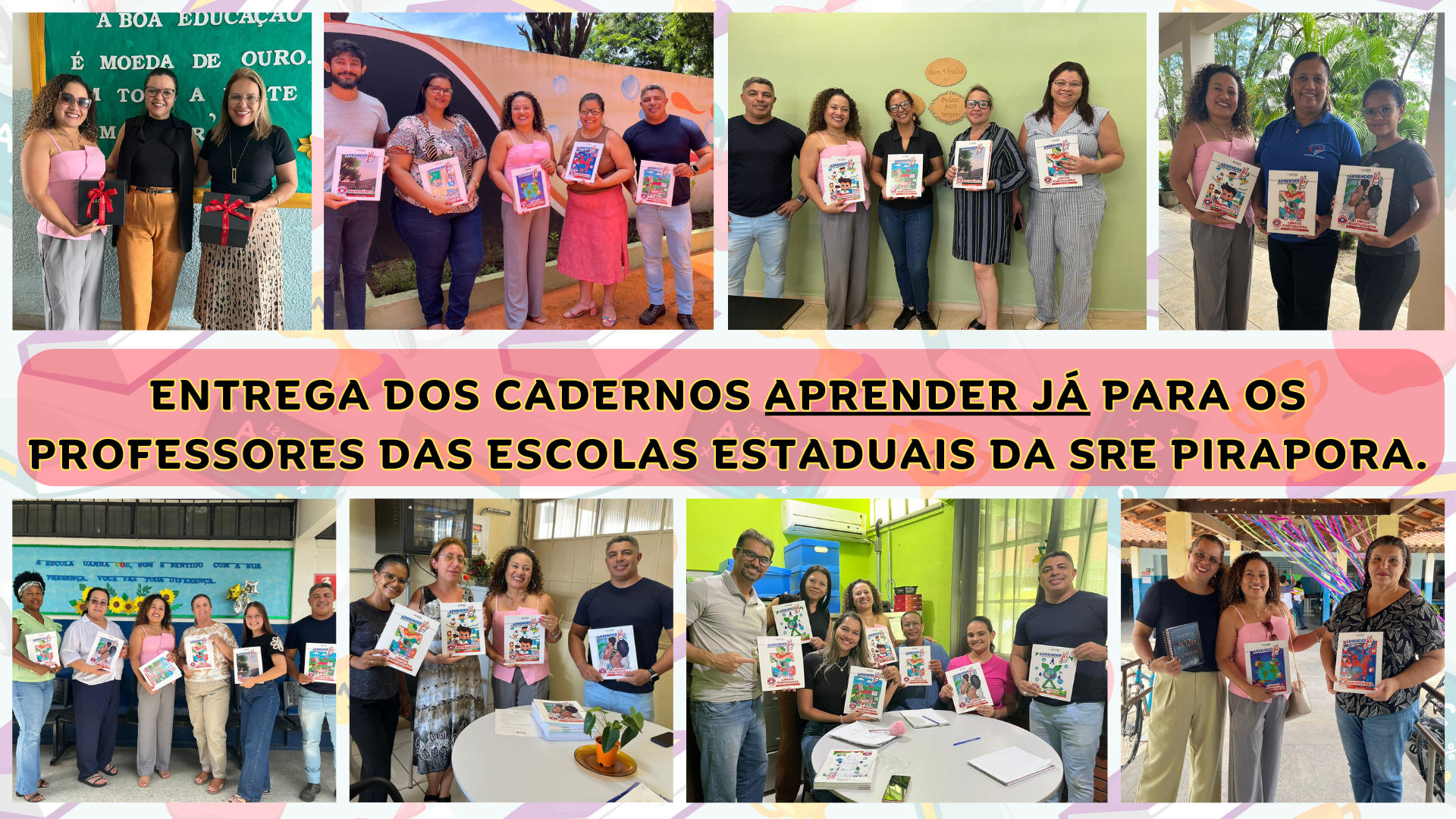SRE Pirapora realiza entrega do material pedagógico – Aprender Já – 2026